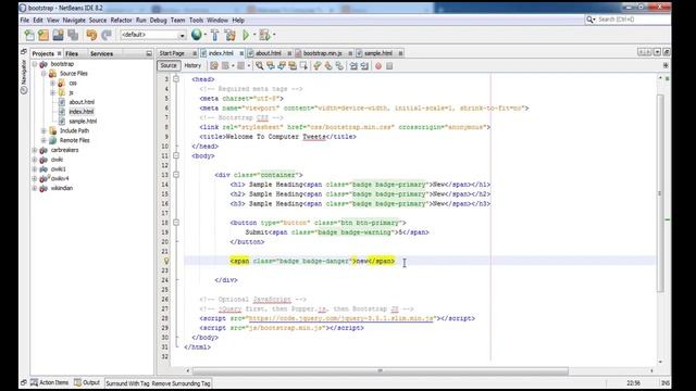 14 - How to Create Badge using Bootstrap 4 | Computer Tweets смотреть онлайн