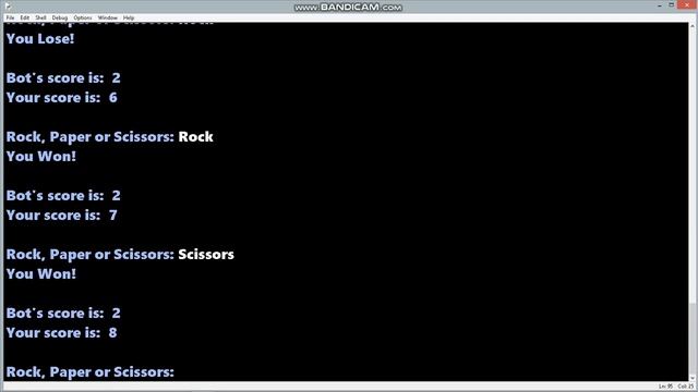 Python| Rock, Paper or Scissors |Script in the description смотреть онлайн