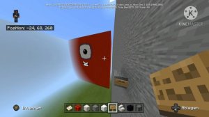 Numberblocks in minecraft: 1, 10, 100, 1.000, 10.000, 100.000 and 1.000.000