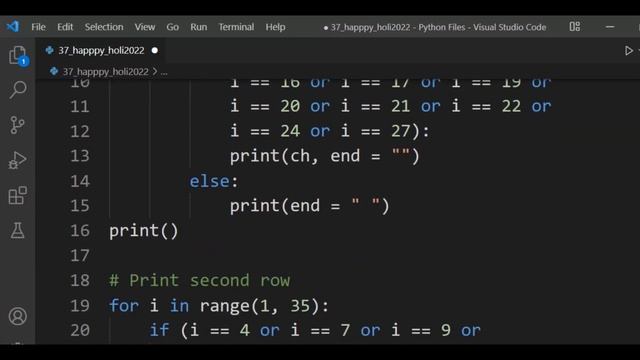 Python program to print Happy Holi || #Pythonprogram || #happyholi2022 смотреть онлайн