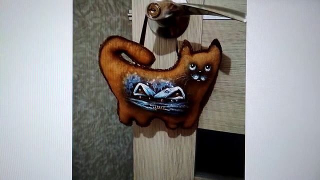 МОИ КОТИКИ из ткани КОФЕЙНЫЕ КОТЫ-ПОДВЕСКИ смотреть онлайн