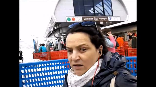 VLOG: Роза Хутор * Красная поляна * По зимней канатной дороге на Роза Пик..видно ВСЁ!!! смотреть онлайн
