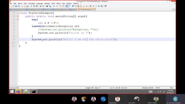 Exception Handling: Introduction смотреть онлайн