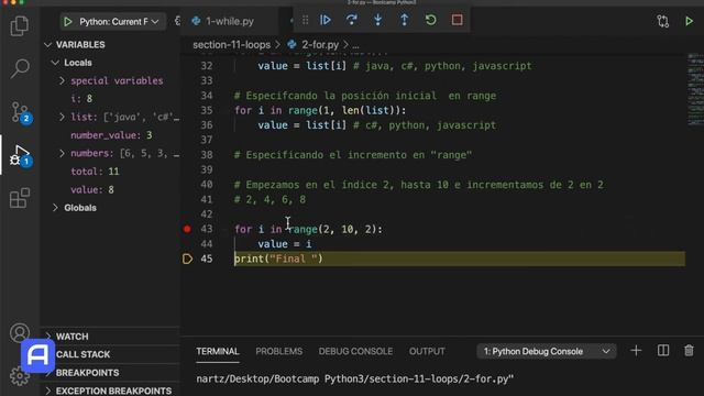 Bootcamp Python 3 - Bucles - For - Práctica - else / range смотреть онлайн