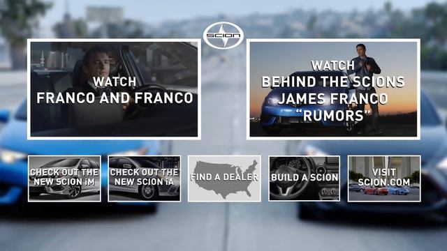 James Franco Driving a Scion смотреть онлайн