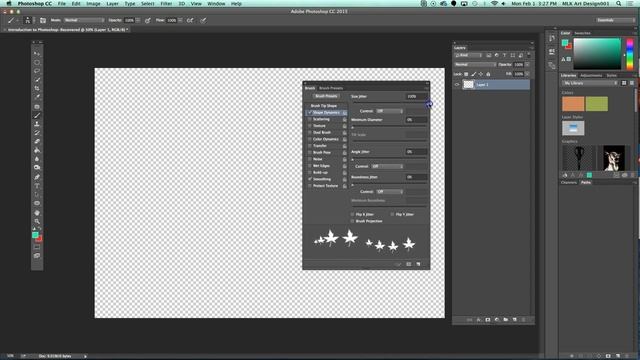 Photoshop Basics: Brush Window and Tip Settings Fall Leaves смотреть онлайн