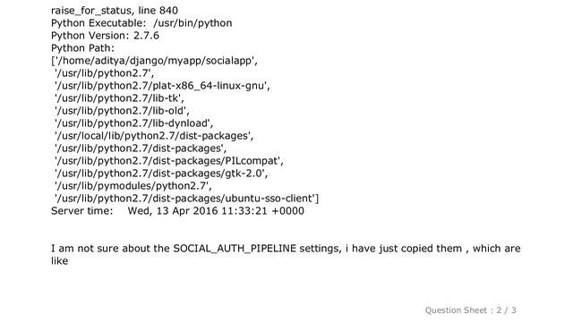 Django : django social authentication error using python-social-auth смотреть онлайн