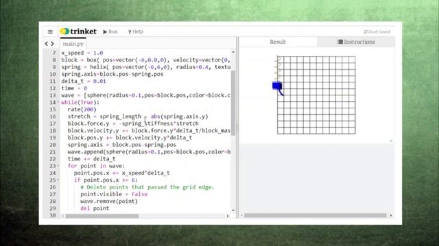 Coding for High School Physics 22 Creating Wave Motion смотреть онлайн