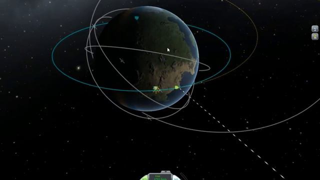 KSP - Запускаем спутник на орбиту вокруг MUN-а смотреть онлайн