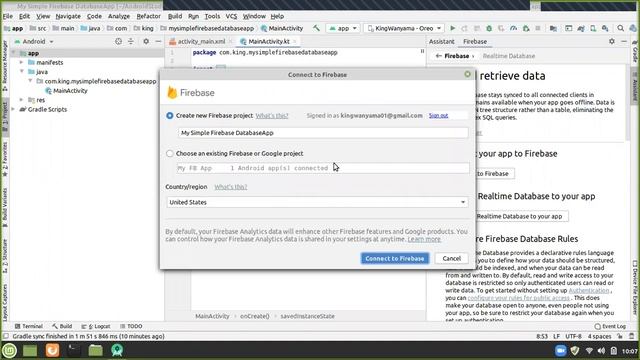 Understanding firebase database in Android PART A (Setting up environment) смотреть онлайн