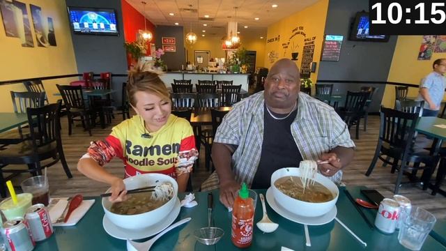 MASSIVE 10LB PHO CHALLENGE at Pho 135 ft. Badlands Chugs!!! in Hartford, CT #RainaisCrazy смотреть онлайн