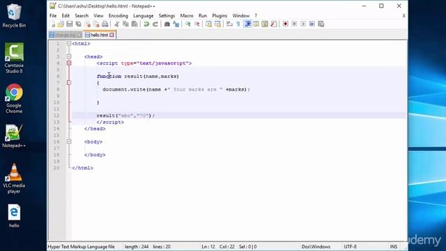 Basic Javascript Part 8 - Using Multiple Parameters смотреть онлайн