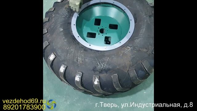 Сборка бескамерных колес для вездехода. Берем такую х@ню - называется монтажка. смотреть онлайн