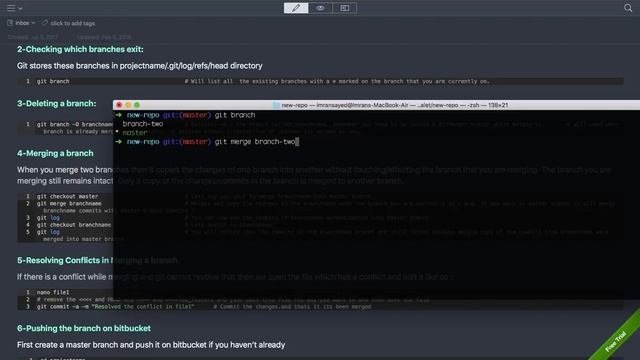 Merging Git Branches смотреть онлайн