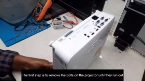 How to disassemble a BenQ projector