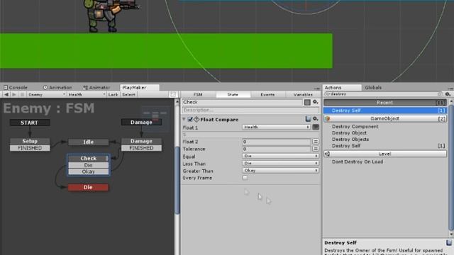 Создание игры на Юнити, без навыков программирования #2/2 | Unity + Playmaker смотреть онлайн