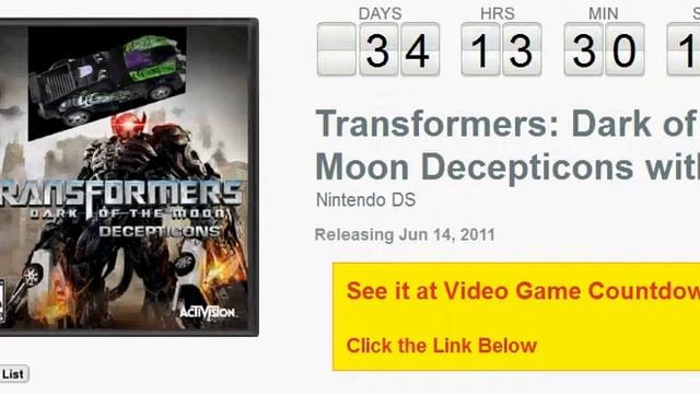 Transformers Dark of the Moon Decepticons with Toy DS Countdown смотреть онлайн