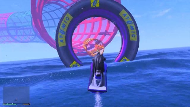 GTA V Epic New Stunt Race For Car Racing Challenge by Cars, Boats, Helicopter and Motorcycle Part - смотреть онлайн