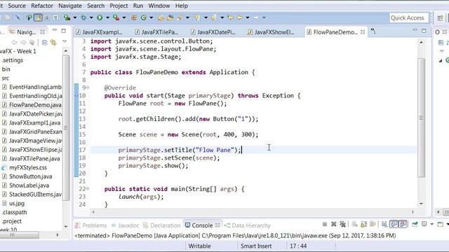 JavaFX FlowPane with multiple buttons смотреть онлайн