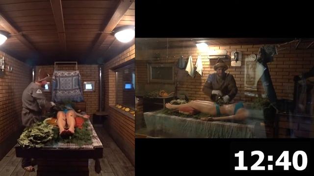 Презентация перед парением  Парение  Осмотр парной после парения  Интервью гостьи  Александр Никола