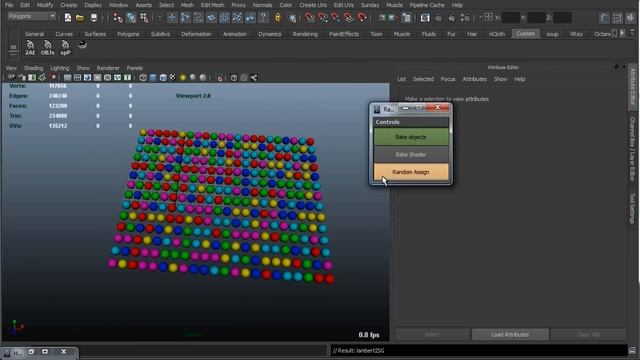 Maya Script: Random Shader assign to objects смотреть онлайн