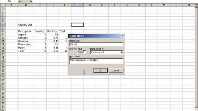 Excel 2003: How to create a macro in excel смотреть онлайн