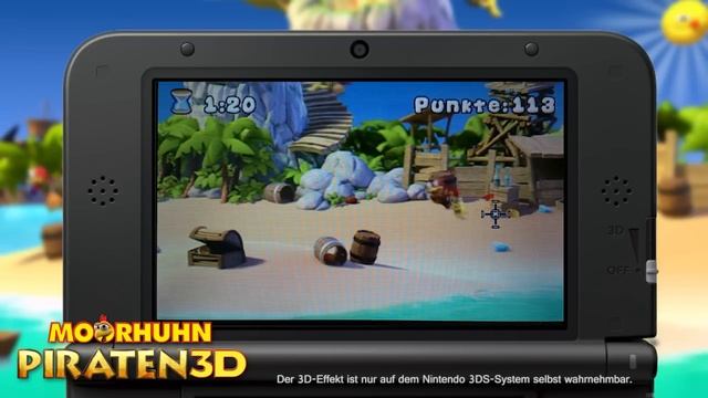 [Gameplay] Moorhuhn Piraten 3D/Crazy Chicken Pirates 3D (eShop/DSiWare) смотреть онлайн