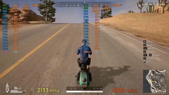 2133MHZ vs 3000MHZ test - 2133 vs 3000 MHZ ram performans (ryzen) смотреть онлайн