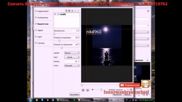 Xilisoft Video Converter скачать бесплатно, как добавить водяной знак