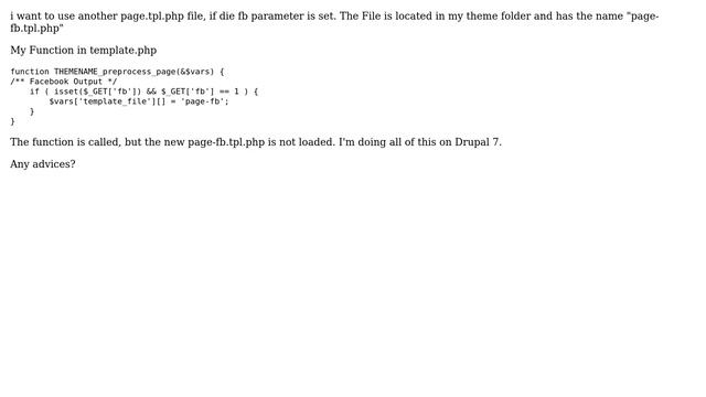 Drupal: Set another page.tpl.php if a parameter is set (2 Solutions!!) смотреть онлайн