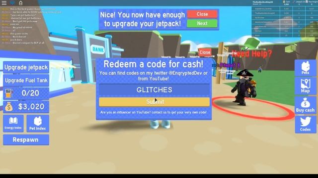 JETPACK SIMULATOR CODES (ALL CODES) ? ROBLOX *NEW* смотреть онлайн
