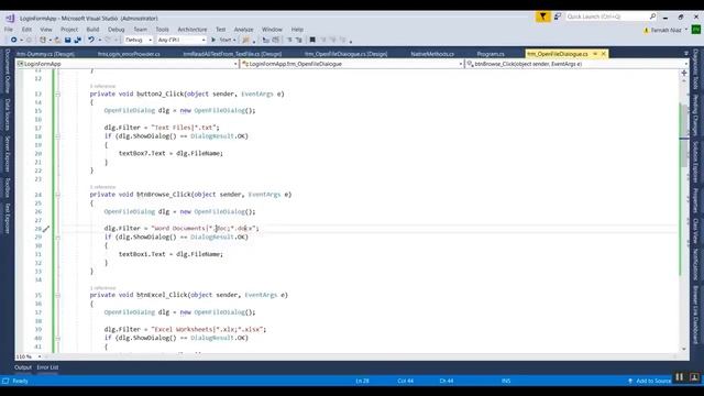 How to open different types of files using OpenFileDialog in c# смотреть онлайн