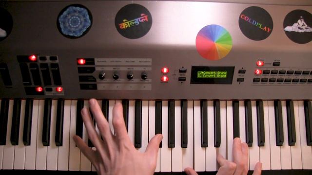 How to play Coldplay - Everglow (Live Version) on piano [Part 4] смотреть онлайн