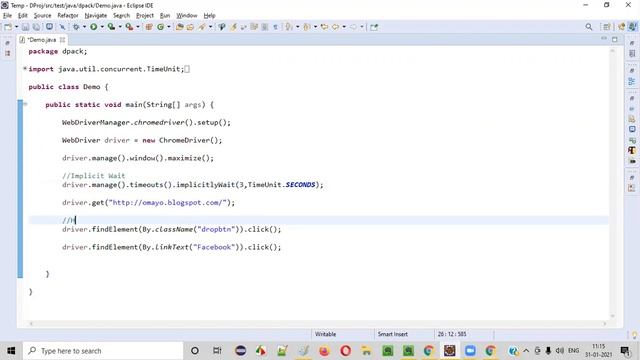 Implicit Wait in Selenium WebDriver (Interview Question #14) смотреть онлайн