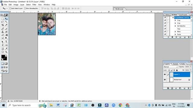 Photoshop me passport size photo kaise banaye || how to make passport size photo смотреть онлайн