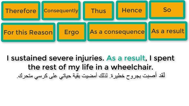 Thus therefore hence consequently as a result as a consequence ergo سلسة الروابط -الحلقة 7 смотреть онлайн