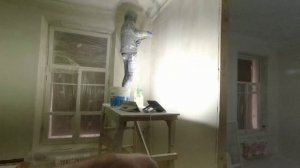 16. Стены 2. По прежнему дранка, штукатурка, сетка и шпатлевка. Потолки и откосы. 01.10 - 04.11.202