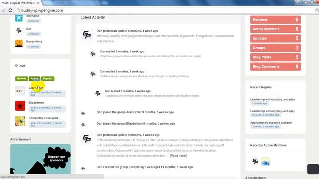 Buddy Multi purpose WordPress & BuddyPress Theme Preview смотреть онлайн