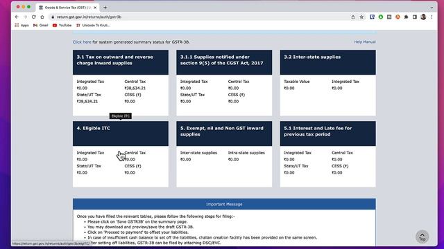 GSTR 3B Return Filing in Hindi | gstr 3b kaise file kare | gst tax kaise jama kare | gstr filing смотреть онлайн