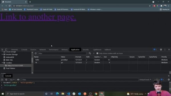 JavaScript - document.cookie