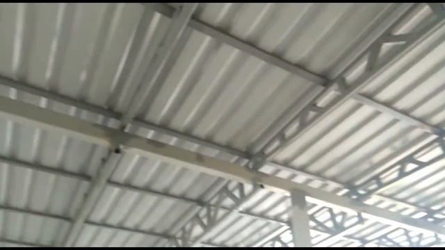 Большой навес у дома. Размер 8 м на 13 м. смотреть онлайн