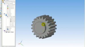 Цилиндрическая зубчатая передача в Компас 3D