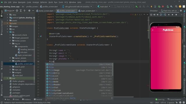 Flutter Profile Page Read Data from Firestore Flutter & Firebase Tutorial | Photo Sharing App Cours смотреть онлайн