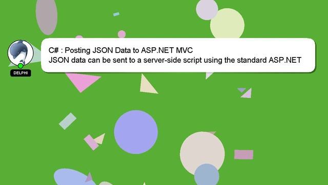 C# : Posting JSON Data to ASP.NET MVC смотреть онлайн
