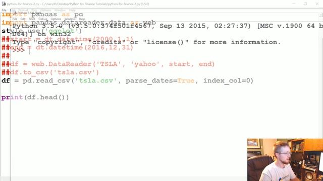 Handling Data and Graphing - Python Programming for Finance p.2 смотреть онлайн