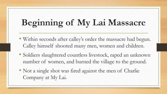 The My Lai Massacre |CSS World| смотреть онлайн