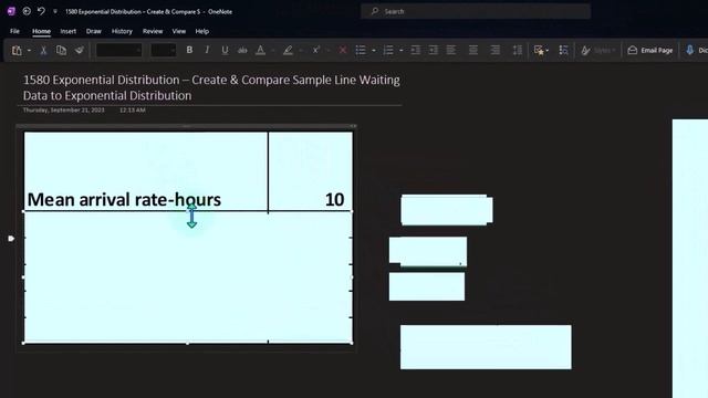 Create & Compare Sample Line Waiting Data To Exponential Distribution 1 Statistics & Excel