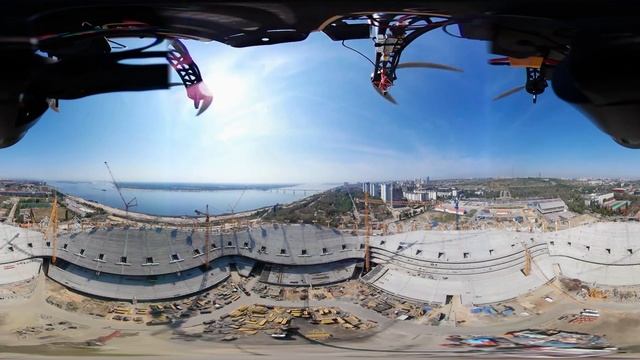 Стадион Волгоград Арена - 360 видео (перезалив) смотреть онлайн