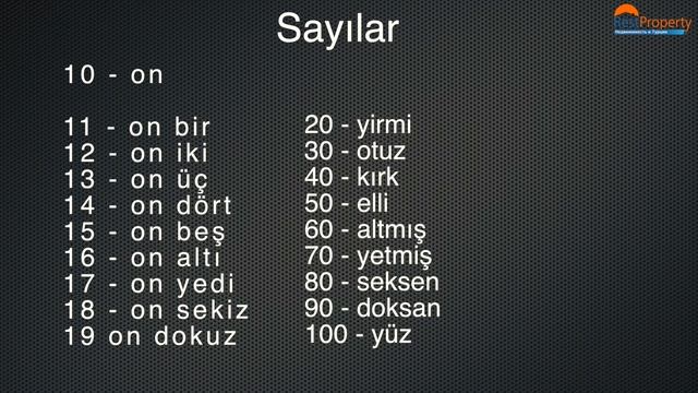Турецкий язык Урок 4 от RestProperty недвижимость в Турции. Цвета и числа в турецком языке.