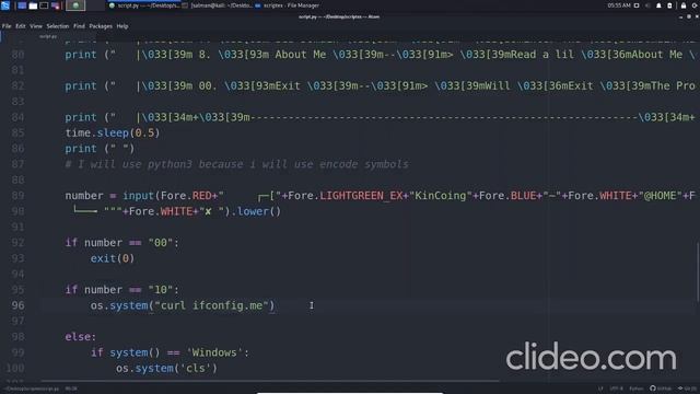Making Hacking Script with Python Part #2 Menu && Commands смотреть онлайн